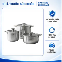 (Hàng nhập khẩu) Bộ Nồi Lẩu Đa Năng Inox 18/10 Liền Khối Gume GM - N3326