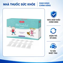 (Hầng nhập khẩu) Dung Dịch Nhỏ Mũi Buona IsoNebial Flaconcini Cho Trẻ Sơ Sinh - Hỗ Trợ Làm Sạch Mũi, Dưỡng Ẩm Niêm Mạc, Hộp 20 Tép