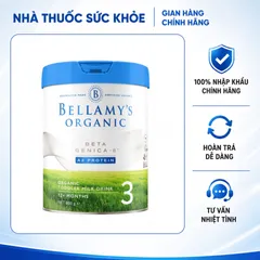 (Hàng nhập khẩu) Sữa Bellamy's Organic A2 Số 3 Cho Bé 1-2 Tuổi Hỗ Trợ Phát Triển Toàn Diện - Hộp 800g