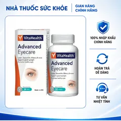 (Hàng nhập khẩu) Viên uống bổ mắt hỗ trợ tăng cường thị lực VitaHealth Advanced Eyecare - Lọ 30 viên