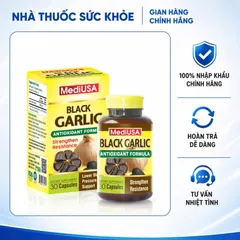 (Hàng nhập khẩu) MediUSA Black Garlic 30 Viên - Hỗ Trợ Sức Khỏe Tim Mạch
