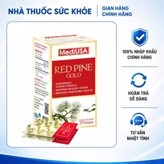 (Hàng nhập khẩu) Red Pine Gold MediUSA 30 Viên - Tinh Dầu Thông Đỏ