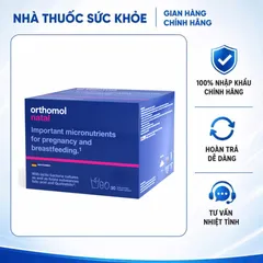 (Hàng nhập khẩu) Orthomol Natal Hộp 30 Gói - Dinh Dưỡng Toàn Diện Cho Thai Kỳ