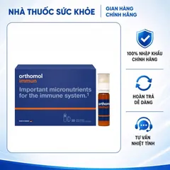 (Hàng nhập khẩu) Orthomol Immun Dạng Ống Hộp 30 Ống - Hỗ Trợ Tăng Cường Hệ Miễn Dịch
