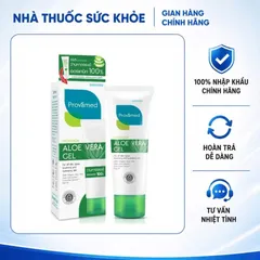 (Hàng nhập khẩu) Provamed Aloe Vera Gel 50g - Gel Hỗ Trợ Cấp Ẩm Làm Dịu Da