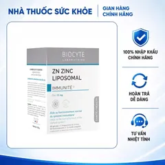 (Hàng nhập khẩu) Biocyte Zn Zinc Liposomal Hộp 90 Viên - Bổ Sung Kẽm