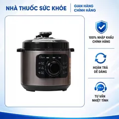 (Hàng nhập khẩu) Nồi Áp Suất Điện Hare HR-PC606 6L Màu Bạc - Công Suất 1000W, Bảng Điều Khiển Tiếng Việt