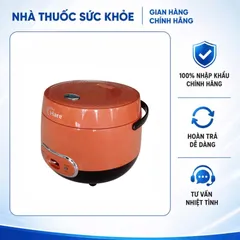 (Hàng nhập khẩu) Nồi Cơm Điện Hare HR-RC1205 Màu Cam 1.2L - Lòng Nồi Dạng Niêu, Chống Dính Ceramic