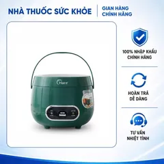 (Hàng nhập khẩu) Nồi Cơm Điện Hare HR-RC1205 Màu Xanh 1.2L - Lòng Nồi Dạng Niêu, Chống Dính Ceramic