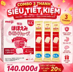 Tách lẻ 1 thanh sữa Meiji nội địa Nhật cho bé từ 0-1 tuổi (Combo 3 thanh tiết kiệm)