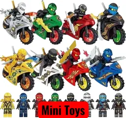 [RẺ NHẤT THỊ TRƯỜNG] Set 8Xe +8Ninja Mô Hình Lắp Ghép Ninja Siêu Đẹp Cho Bé Bigcitybuy