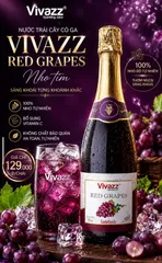 Nước Trái Cây Có Ga Vivazz (Nho Tím ) - Vivazz 750mil