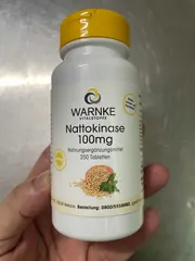Ảnh đánh giá (Nội Địa) Lọ 60 Viên Uống Chống Đông Máu, Đột Quỵ Warnke Nattokinase – Nattokinase 50mg Fermentiert 2000 FU