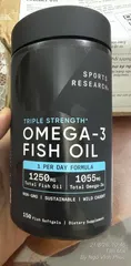 Ảnh đánh giá Viên uống Omega 3 Fish Oil Sports Research Triple Strength - Tốt cho tim mạch và hỗ trợ chức năng não bộ 150 viên