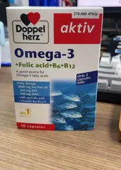 Ảnh đánh giá (Hàng nhập khẩu) Viên uống Doppelherz Omega-3 + Folic acid + B6 + B12 Đức