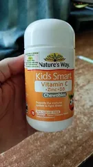 Ảnh đánh giá Viên Nhai Bổ Sung Vitamin C + Kẽm + D3 Nature's Way Cho Bé - Hỗ Trợ Tăng Cường Sức Khỏe Và Đề Kháng, Hương Vị Cam Ngon, Dành Cho Trẻ Từ 2 Tuổi