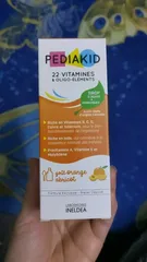 Ảnh đánh giá [Hàng nhập khẩu] Siro Pediakid 22 Vitamines cho trẻ từ 6 tháng - Vitamin tổng hợp 22 loại, dễ uống vị cam và mơ, tăng cường sức đề kháng, phát triển toàn diện.