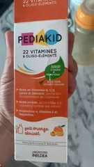 Ảnh đánh giá [Hàng nhập khẩu] Siro Pediakid 22 Vitamines cho trẻ từ 6 tháng - Vitamin tổng hợp 22 loại, dễ uống vị cam và mơ, tăng cường sức đề kháng, phát triển toàn diện.