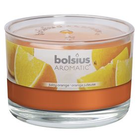 Ly nến thơm tinh dầu Bolsius 155g QT024881 hương cam ngọt