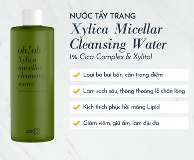 Nước tẩy trang Oh!Oh! Xylica Micellar Cleansing Water 350ml