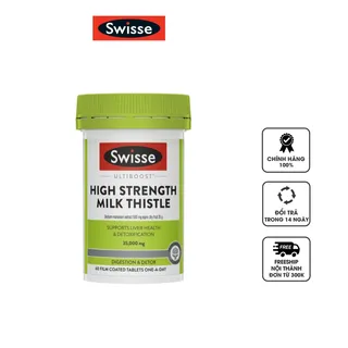 Viên uống hỗ trợ chức năng gan Swisse High Strength Milk Thistle