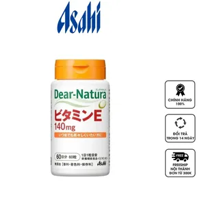 Viên hỗ trợ bổ sung vitamin E 140mg Asahi Dear Natura