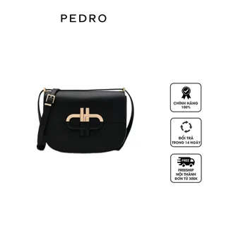 Túi đeo chéo Pedro Icon Leather Shoulder PW2-76610065-2 Black