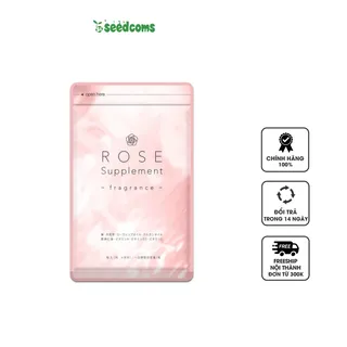 Viên uống hỗ trợ thơm cơ thể tinh dầu hoa hồng Seedcoms