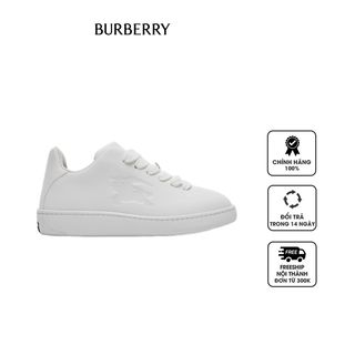 Giày thể thao nam Burberry Leather Box Sneakers 80833261 White