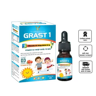 Vitamin D3 K2 MK7 Grast 1 hỗ trợ tăng chiều cao cho trẻ