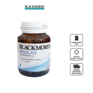 Viên uống đẹp da Blackmores Insolar High Dose Vitamin B3 500mg