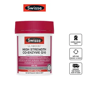 Viên uống Swisse Ultiboost High Strength Co-Enzyme Q10 300mg