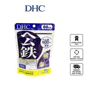 Viên uống hỗ trợ bổ sung sắt DHC Nhật Bản 60 ngày