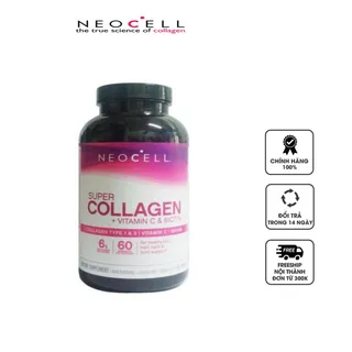Neocell Super Collagen + Vitamin C & Biotin Type 1&3 360 viên (Mỹ)