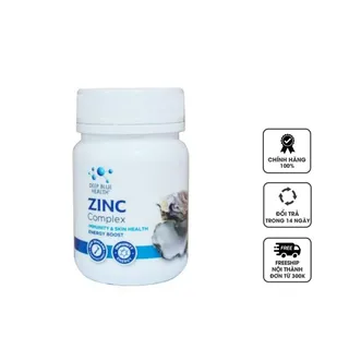 Viên uống hỗ trợ tăng cường miễn dịch Zinc Complex Deep Blue Health