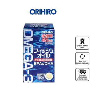 Dầu cá Omega 3 Orihiro Nhật Bản 180 viên