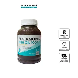 Dầu cá Blackmores không mùi Odourless Fish Oil 1000 mg
