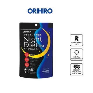 Trà hỗ trợ giảm cân Orihiro ban đêm night diet tea Nhật Bản