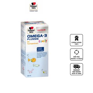 Doppelherz System Omega-3 Family giúp bổ sung Vitamin, DHA, EPA