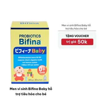 [Tặng Voucher 50k] Men vi sinh Bifina Baby hỗ trợ tiêu hóa cho bé