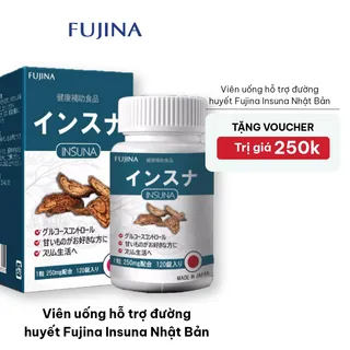 [Tặng Voucher 250k] Viên uống hỗ trợ đường huyết Fujina Insuna Nhật Bản