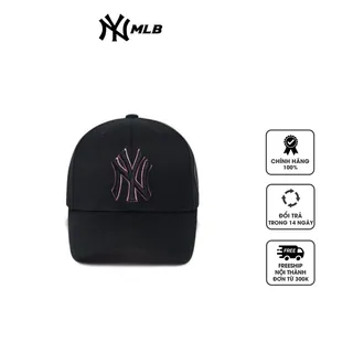 Mũ MLB Diamond Stamp Ball Cap New York Yankees Black 3ACP8501N-50BKS màu đen