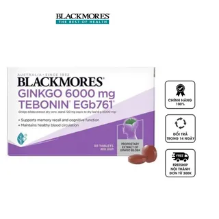 Viên uống giúp tăng cường trí nhớ Blackmores Ginkgo 6000mg Tebonin Egb761