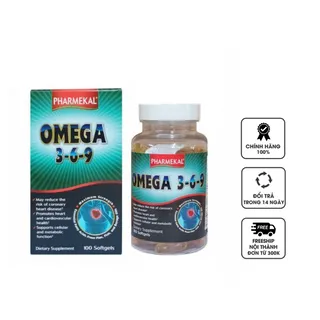 Viên Uống Pharmekal Dầu Cá Omega 3-6-9 100 Viên
