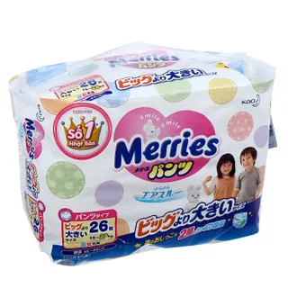 Tã quần Merries size XXL cho bé 15 – 28kg