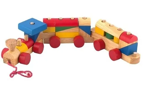 Đồ chơi gỗ xếp hình tàu hỏa