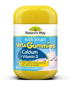Kẹo Vita Gummies Nature Way bổ sung Canxi + Vitamin D 60 viên