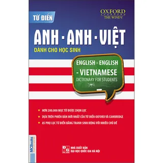 Từ điển Anh Anh Việt dành cho học sinh (bìa xanh đỏ)