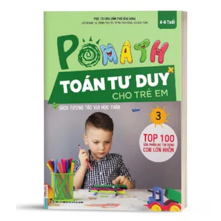 Sách Pomath toán tư duy cho trẻ em từ 4 - 6 tuổi tập 3