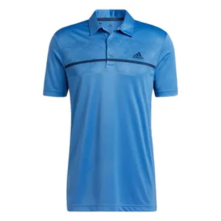 Áo polo nam Adidas họa tiết Primegreen H36253 màu xanh